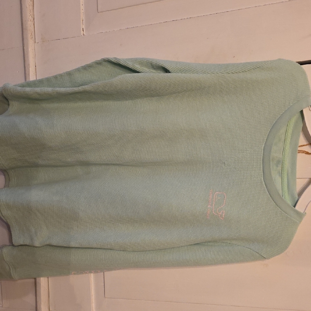 Vineyard Vines Light Green Waffle Knit Shirt